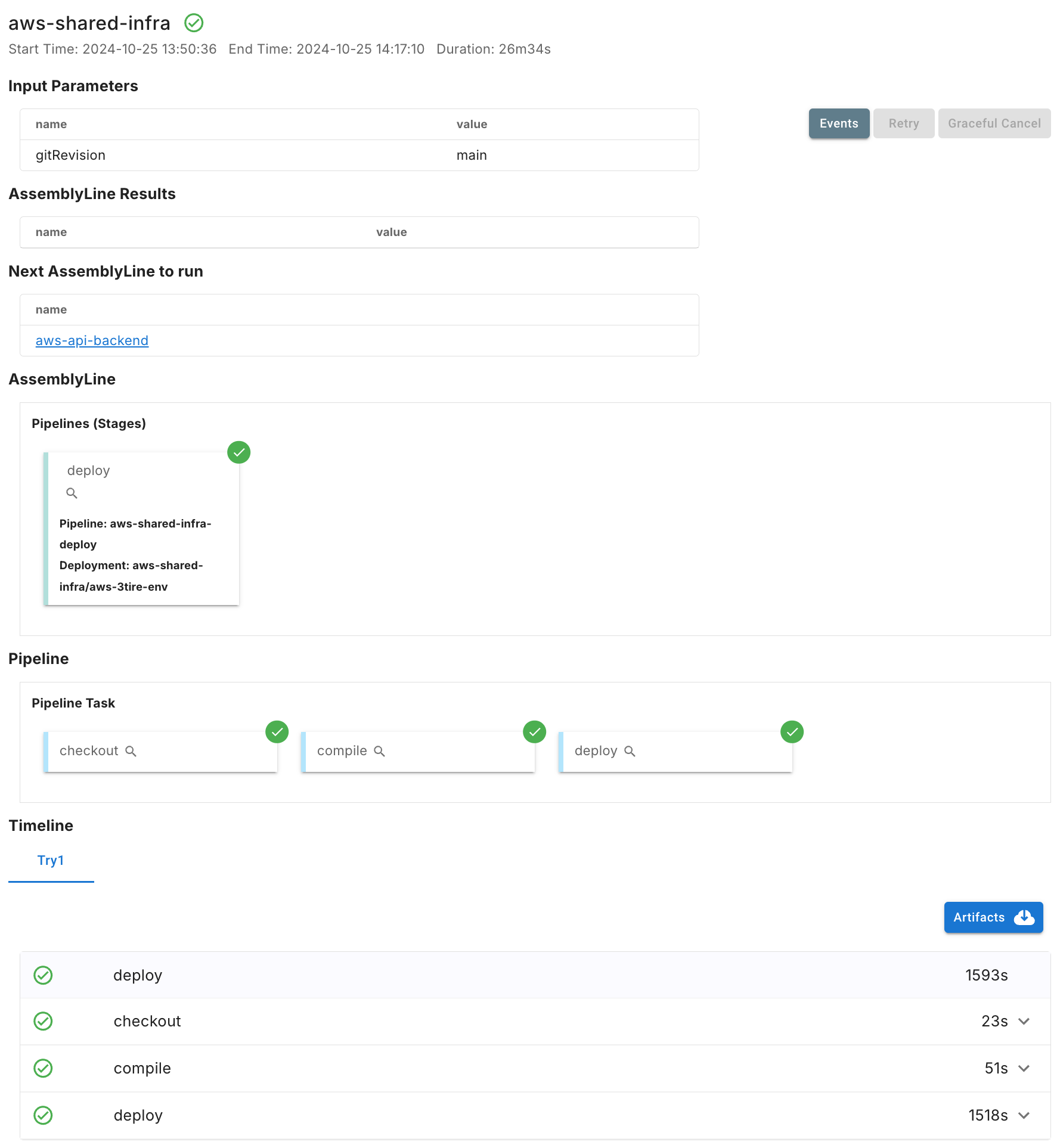 AssemblyLineの実行結果の確認(aws-shared-infra)手順