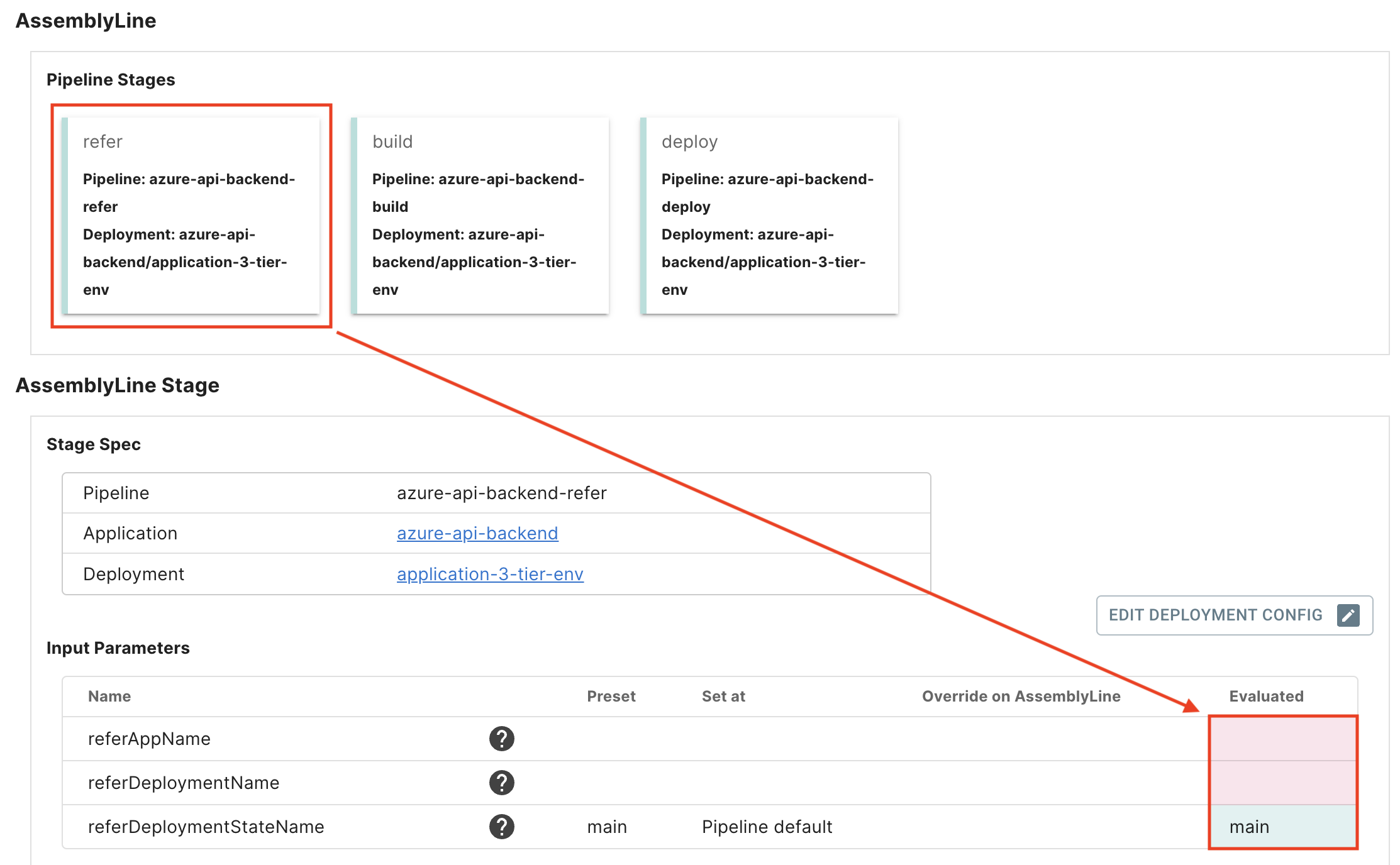 Deployment Configの登録(azure-api-backend)手順
